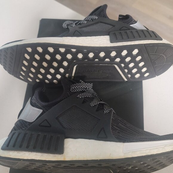 Adidas NMD XR1 PK Primeknit Utility Black Size 11 S77195 Men’s shoes Pre-Owned - Picture 3 of 6